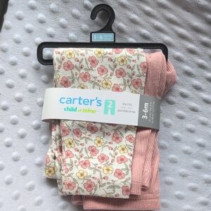 Carter's Child of Mine Floral and Pink Pants Set